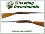 Browning Superposed Superlight O/U 20 Ga Belgium 1970 26” IC / Mod - 1 of 4
