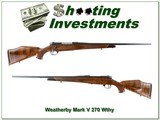 Weatherby Mark V Deluxe 270 Wby Mag Like New 24” Rifle - 1 of 4
