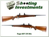 Ruger M77 270 Win Compact Lightweight Red Pad 20” Rifle - 1 of 4