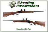 Ruger No.1 Varmint Red Pad 223 Rem Exc Cond!