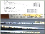 Browning B-78 RMEF 2011 426 of 450 300 H&H 26” NIB Rifle Rare - 4 of 4