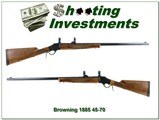 Browning 1885 45-70 Octagonal 28” Rifle
