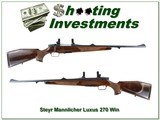Steyr Mannlicher Luxus 270 Win 24” Rifle Exc Cond - 1 of 4
