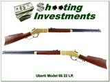 A Uberti Model 66 Winchester 1866 Yellowboy 22 LR 24” Lever Rifle
