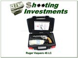 Ruger New Vaquero 45 Colt 5.5” Revolver High Gloss Stainless w Case