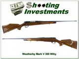 Weatherby Mark V Deluxe 300 Wby Mag w Accubreak 26” Rifle Exc COnd - 1 of 4