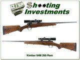 Kimber 84M Classic 260 Rem 22” Rifle w Leupold VX III 1.5-5
