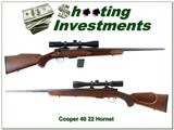 Cooper Arms Model 40 22 Hornet 24” Rifle w Bausch & Lomb Elite 1.5-6xcooper - 1 of 4