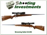 Browning Safari Grade 22-250 24” HB Rifle 1966 w Leupold 10x