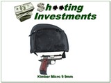 Kimber Micro 9 CSE 9mm 3” Pistol w 2 Extra Mags