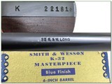 Smith & Wesson K-32 32 S&W Long 6” Revolver 1953 w Box - 4 of 4