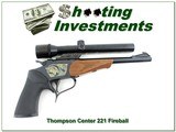 Thompson Center Contender Pistol 221 Fireball 10” Octagonal Barrel w Bushnell Scope