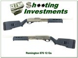 Remington 870 Magnum Marine Stainless 18” 12 Ga Shotgun w Magpul Furniture - 1 of 4