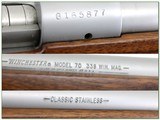 Winchester Model 70 Classic Stainless Walnut 338 Win New Haven Made 26” Rifle - 4 of 4