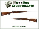 Winchester Model 70 Classic Stainless Walnut 338 Win New Haven Made 26” Rifle