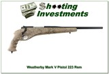 Weatherby Mark V CFP 223 Rem Pistol Exc Cond! - 1 of 4