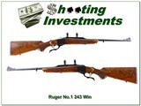 Ruger No.1 Light Sporter Red Pad in 243 Win XX Wood! - 1 of 4
