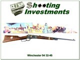 Winchester Model 94 32-40 Oklahoma Diamond Jubilee Commemorative 738/1000 22” NIB - 1 of 4