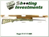 Ruger All Weather M 77/17 17 HMR Laminate Rifle 24” in Box and Rings