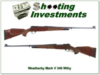 Weatherby Mark V LH Safari Grade Custom Shop 340 Wthy