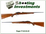 Ruger 77/22 22 LR 20” Rimfire Bolt Rifle first model 1987 - 1 of 4
