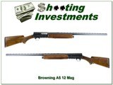 Browning A5 Magnum Twelve 12 Ga 3” Belgium 1970 28” Full - 1 of 4