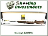 Browning A-Bolt II Medallion 270 Win 26in new in box!