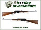 Browning BLR USA made by TRW in 1966 RARE 243 Win near new!