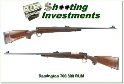 Remington 700 BDL Custom Deluxe LH in 300 RUM looks unfired!