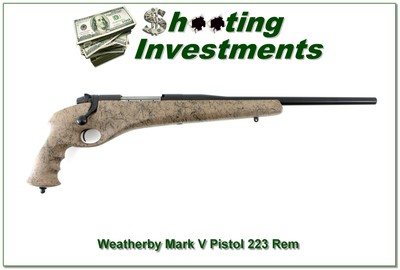 Weatherby Mark V CFP 223 Rem Pistol Exc Cond!