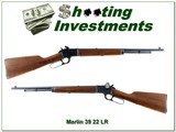 Marlin Model 39 Carbine Rare 20” 22 LR JM 1966 Rifle