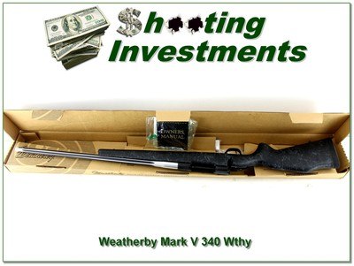Weatherby Mark V Accumark 340 Wthy 26in + Break NIB!