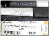 Weatherby Mark V Accumark 340 Wthy 26in + Break NIB! - 4 of 4 Weatherby Mark V Accumark 340 Wthy 26in + Break NIB! - 4 of 4
