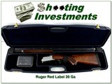 Ruger Red Label 20 Ga 26” Ported Barrel w Tubes and Negrini Hard Case
