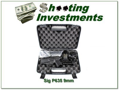 Sig Sauer P365 Compact 9mm 3 magazines as new in case with optics!