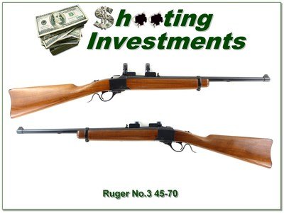Ruger No. 3 45-70 Pre Warning Liberty 200th Year 22” Rifle
