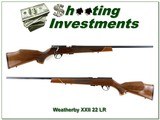 Weatherby XXII German Anschutz 22 LR unfired!