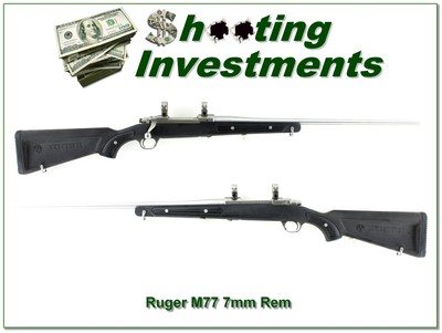 Ruger 77 All-weather Skeleton, Zytel, Paddel Stock 7mm Rem Mag Exc Cond!