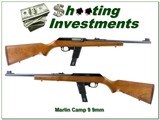 Marlin Model 9 Camp Carbine 9mm Exc Cond!