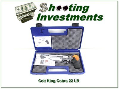 Colt King Cobra 22 LR Stainless 10 shooter like new