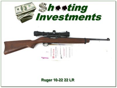 Ruger 10-22 22 LR Pre-Warning 4X scope!
