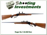 Ruger No. 1 B 22-250 Red Pad 26” Rifle 1980
