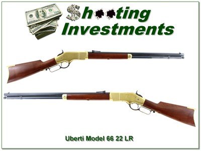 A Uberti Model 66 Winchester 1866 Yellowboy 22 LR 24” Lever Rifle