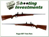 Ruger M77 earlier Red Pad Tang Safety in 7mm Rem