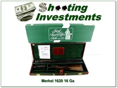 Merkel 40E SxS with 28in 20 and 16 Guage barrels in case with box!