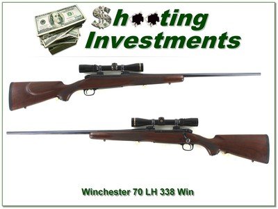 Winchester Model 70 Left-handed Classic Sporter in 338 Win Leupold