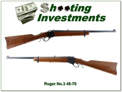 Ruger No. 3 Rare 45-70 Govt 22” Rifle 1977
