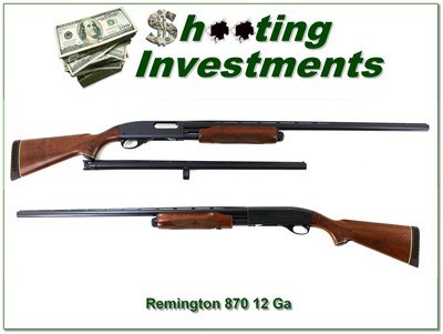 Remington 870 Wingmaster 12 Ga 2 Barrel Set