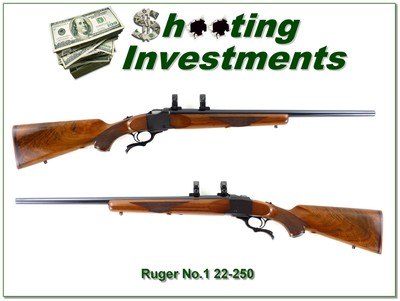 Ruger No. 1 22-250 Red Pad Pre Warning 1977 24” HB