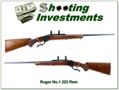 Ruger No. 1 223 Rem Red Pad 26” Rifle 1985